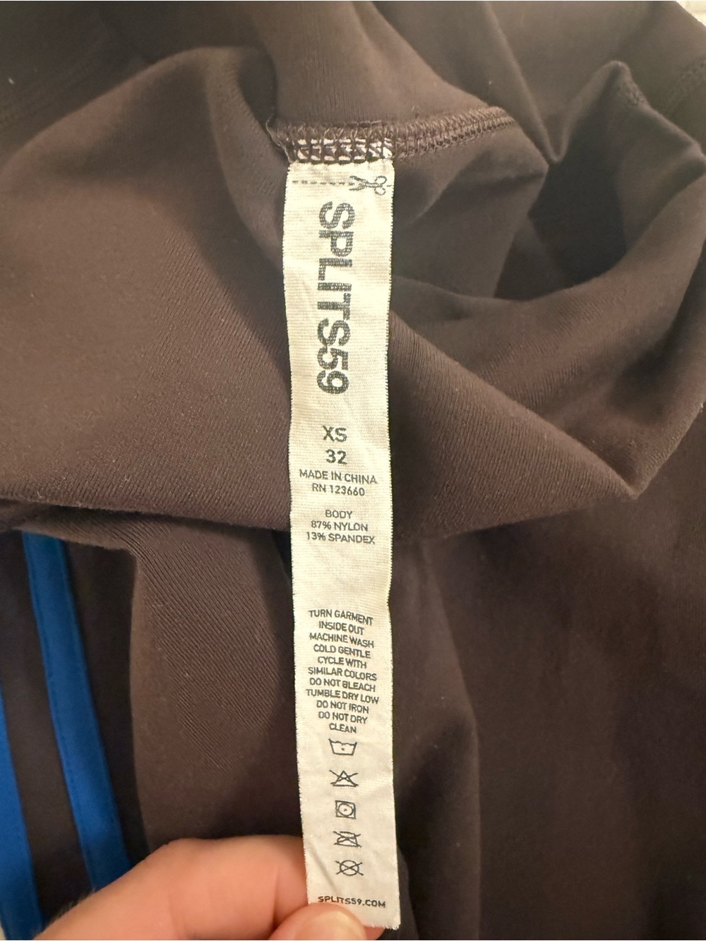 Women’s Brown & Blue Splits 59 Crop Tank and Leggings Set - Picture 5 of 5